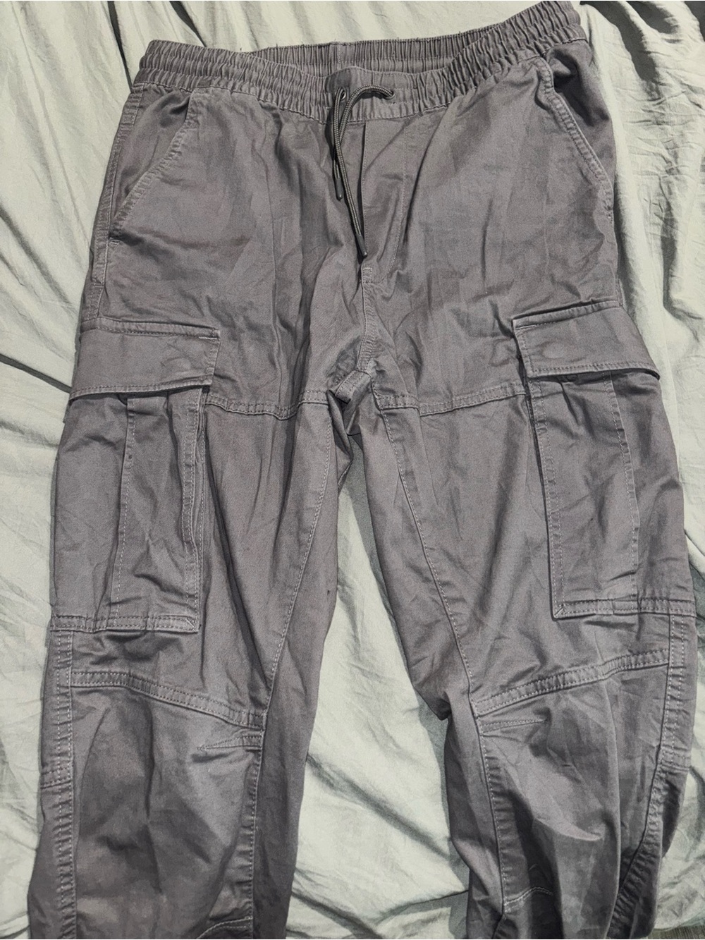 H&M Men's Slate Gray Cargo Joggers